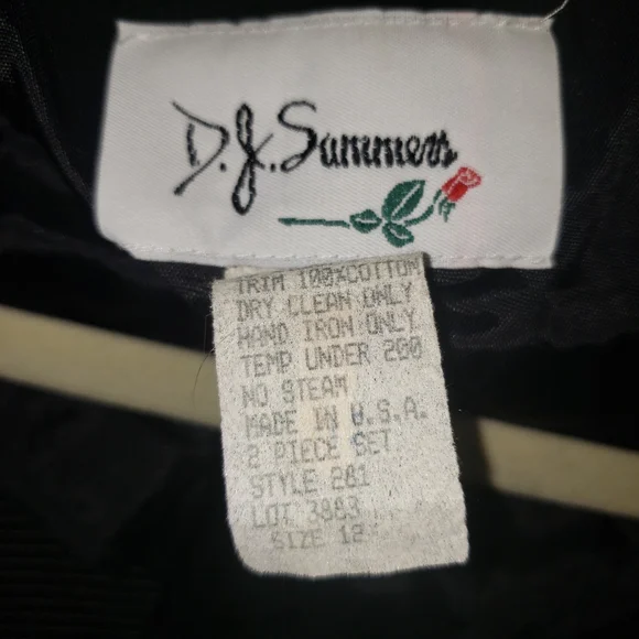 Vintage D. J. Summers Black and Gold Animal Print Women's Jacket - 12 - Picture 6 of 8